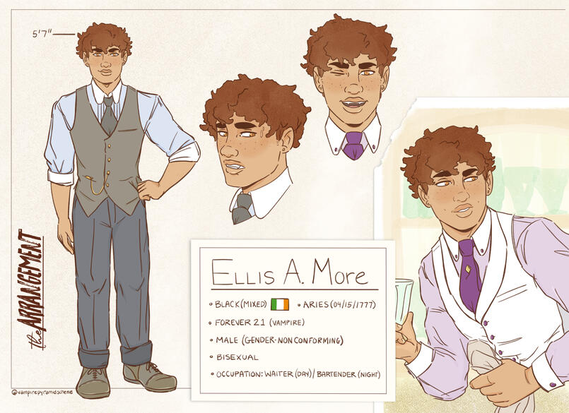 Character Design: Ellis - The Arrangement Character Design: Ellis - The Arrangement